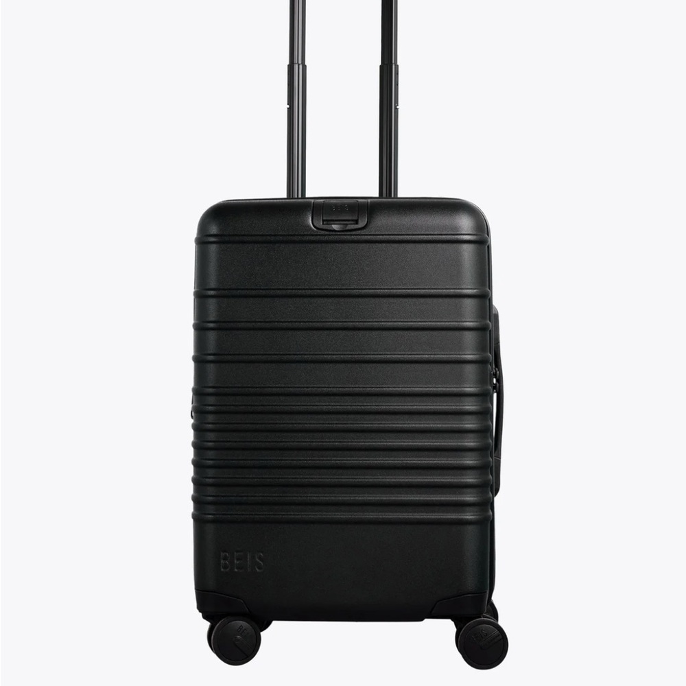 BEIS Black Carry On Rolling Suitcase